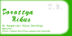 dorottya mikus business card